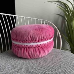 Poduszka Macaron fuksja macarons makaronik 