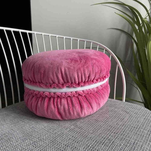 Poduszka makaronik Macarons fuksja Poduszkownia