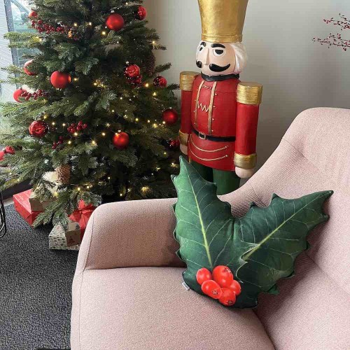 Poduszka świąteczna Ostrokrzew