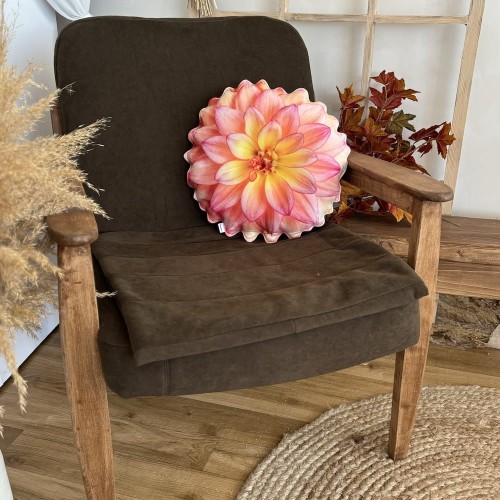 poduszka jesienna kwiat dalii