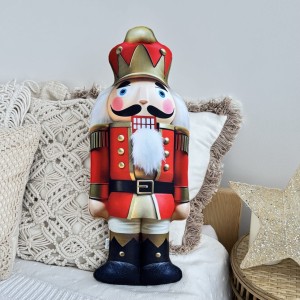 Poduszka świąteczna Dziadek do orzechów czerwony