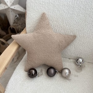 Poduszka Gwiazda boucle beżowa