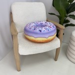 Poduszka pączek Donut duży jagodowy 