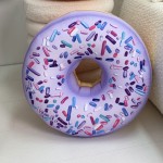 Poduszka pączek Donut mały  jagodowy