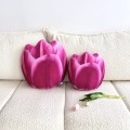 Poduszki tulipany ciemnoróżowe