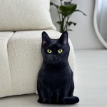 Poduszka czarny Kot na szczęście