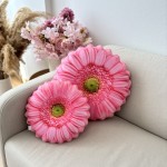 Zestaw Poduszki kwiaty Gerbera różowe