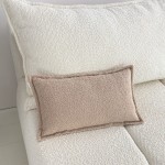 Poduszka dekoracyjna boucle beż prostokątna