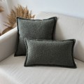 zestaw poduszek boucle zielone