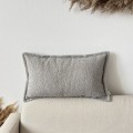 Poduszka dekoracyjna boucle szara