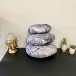 Poduszki kamienie szare zestaw