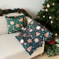zestaw poduszka i koc w świąteczne pierniczki