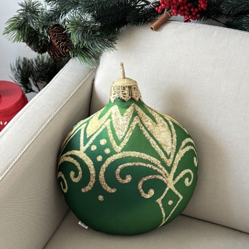 Poduszka w kształcie Bombki zielona