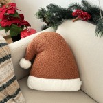 Poduszka w kształcie czapki Mikołaja ruda boucle