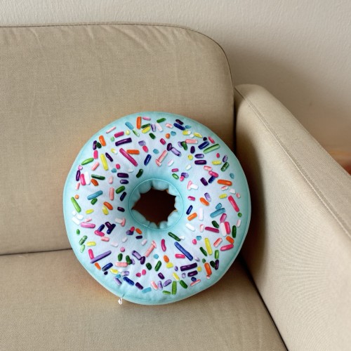 Poduszka duży Donut miętowy
