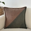 Poduszka dekoracyjna kwadrat boucle dwukolorowa