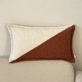 Poduszka prostokątna boucle dwukolorowa