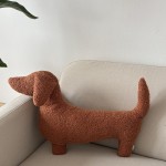 Poduszka pies Jamnik rudy boucle