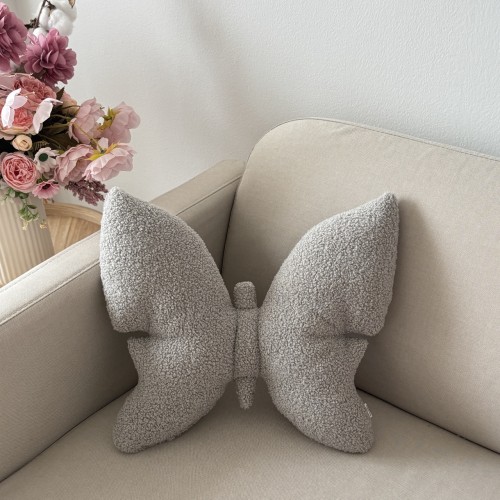 Poduszka Motyl szara