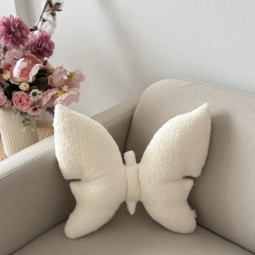 Poduszka Motyl biała