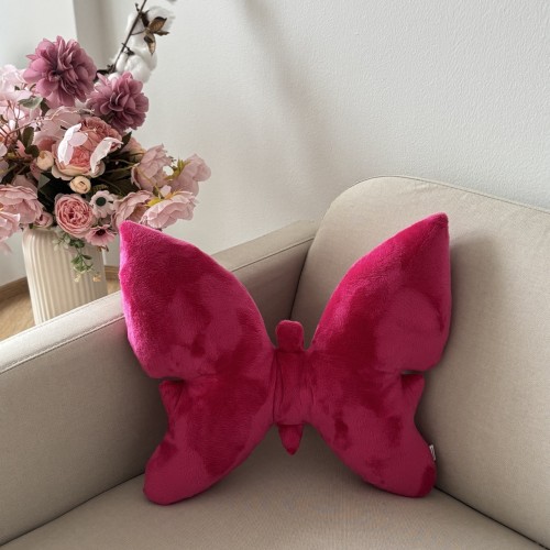 Poduszka w kształcie Motyla kolor fuksja