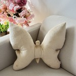 Poduszka dekoracyjna Motyl beżowy 